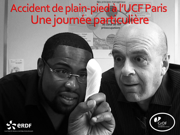 Accident de plain-pied ERDF GrDF UCF Paris